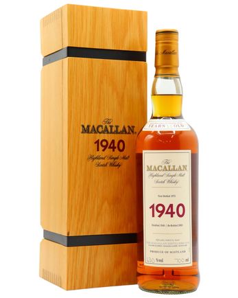 Macallan 1940 35 年 Fine Rare