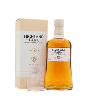 Highland Park 12 年 sunset packaging