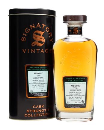 Ardmore 1990 21 年 Cask #30122 30125 Signatory Cask Strength Collection