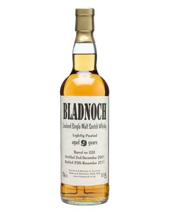 Bladnoch 2001 9 年 Lightly Peated Cask #338