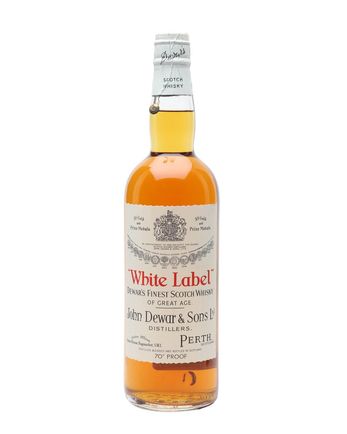 Dewar's White Label Spring Cap Bottled 1960's