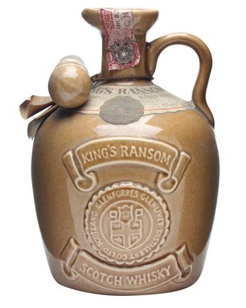 King's Ransom 12 年 Brown Ceramic Bottled 1980s