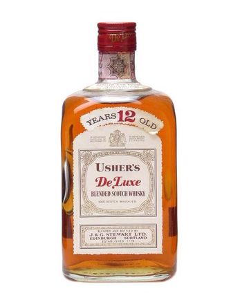 Usher's De Luxe 12 年 Bottled 1980s