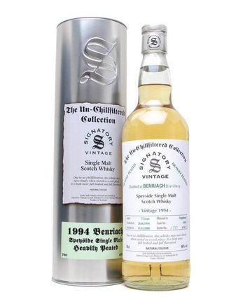 Benriach 1994 13 年 Heavily Peated Signatory Un-Chillfiltered Collection