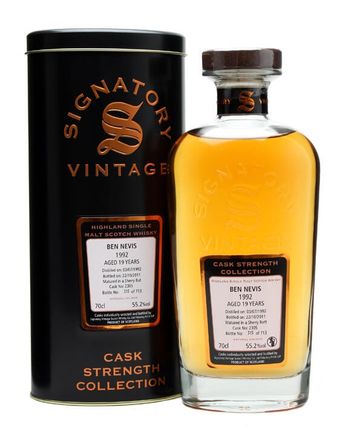 Ben Nevis 1992 19 年 Cask #2305 Signatory