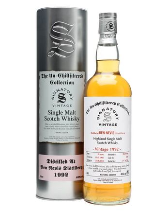 Ben Nevis 1992 20 年 Sherry Butt #2307 Signatory Un-Chillfiltered Collection
