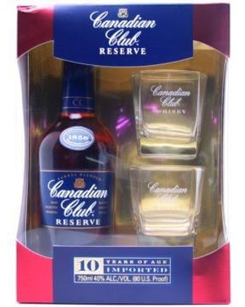 Canadian Club Reserve Gift Pack 10 年