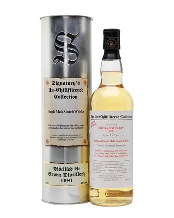 Brora 1981 21 年 Signatory