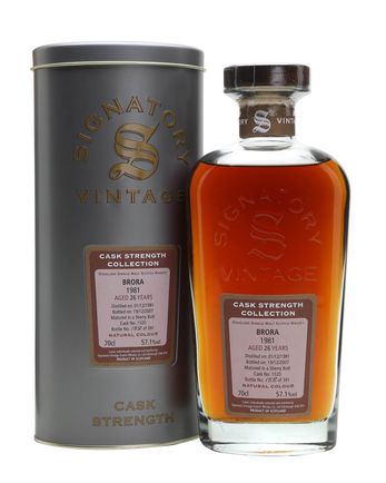 Brora 1981 26 年 Sherry Cask Signatory Cask Strength Collection