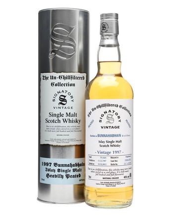 Bunnahabhain 1997 14 年 Peated Cask #5520-2 Signatory Un-Chillfiltered Collection