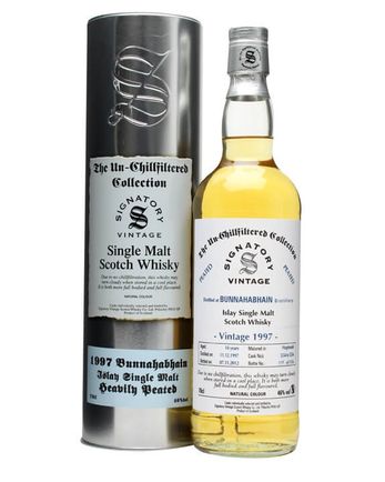 Bunnahabhain 1997 14 年 Cask #5554-6 Peated Signatory Un-Chillfiltered Collection