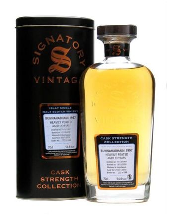 Bunnahabhain 1997 13 年 Heavily Peated Signatory Cask Strength Collection