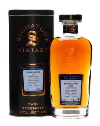 Bunnahabhain 2002 11 年 Sherry Butt Signatory Cask Strength Collection