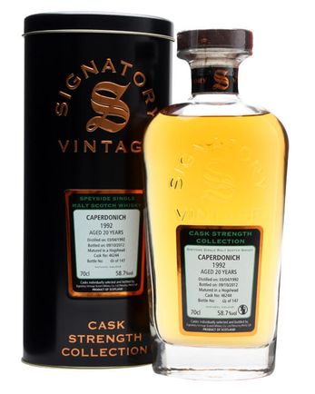 Caperdonich 1992 20 年 Cask #46244 Signatory Cask Strength Collection