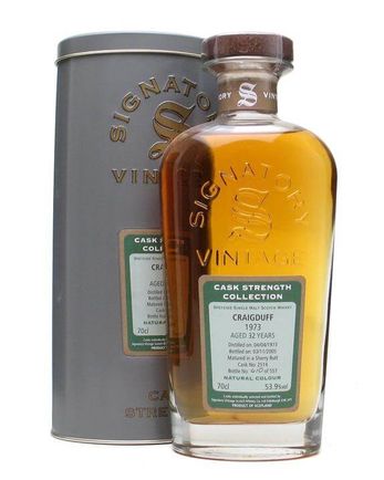 Craigduff 1973 32 年 Sherry Butt Signatory Cask Strength Collection Bottled 2005