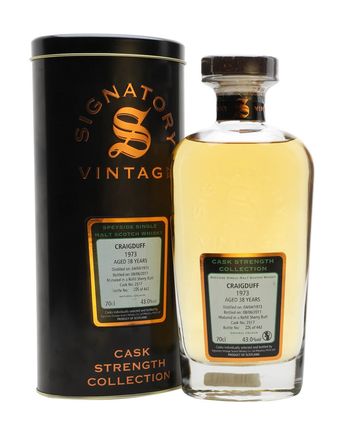 Craigduff 1973 38 年 Sherry Cask #2517 Signatory Cask Strength Collection