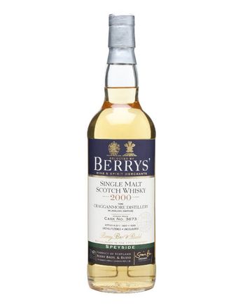 Cragganmore 2000 11 年 Cask #3673 Berry Bros & Rudd