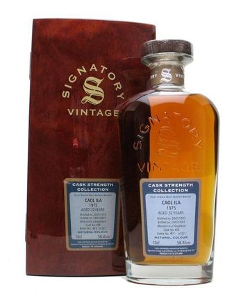 Caol ila 1975 32 年 Signatory Cask Strength Collection