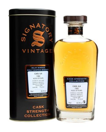 Caol Ila 1982 29 年 Cask #6482 Signatory Cask Strength Collection