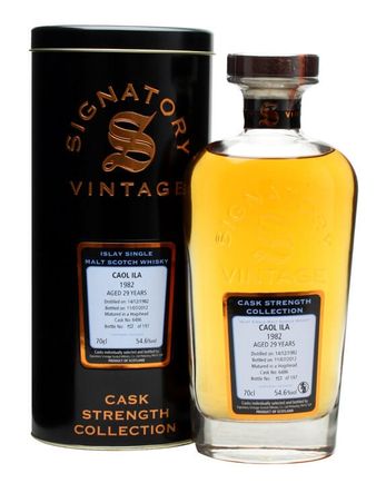 Caol Ila 1982 29 年 Cask #6486 Signatory Cask Strength Collection