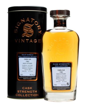 Caol Ila 1982 29 年 Cask #6484 Signatory Cask Strength Collection
