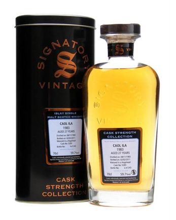 Caol Ila 1983 27 年 Cask #5283 Signatory Cask Strength Collection