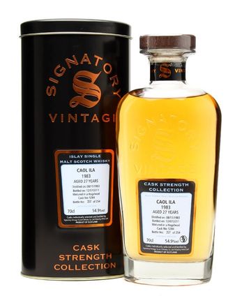 Caol Ila 1983 27 年 Cask #5284 Signatory