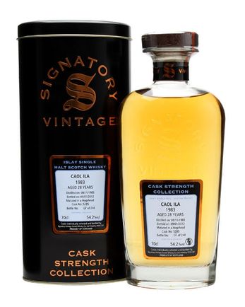 Caol Ila 1983 28 年 Cask #5285 Signatory Cask Strength Collection