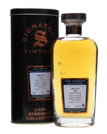 Caol Ila 1984 25 年 Cask #3637 Signatory Cask Strength Collection