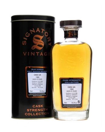 Caol Ila 1984 25 年 Cask #6256 Signatory Cask Strength Collection