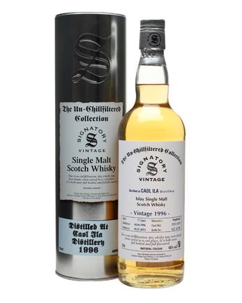Caol Ila 1996 17 年 Cask #5572+3 Signatory Un-Chillfiltered Collection
