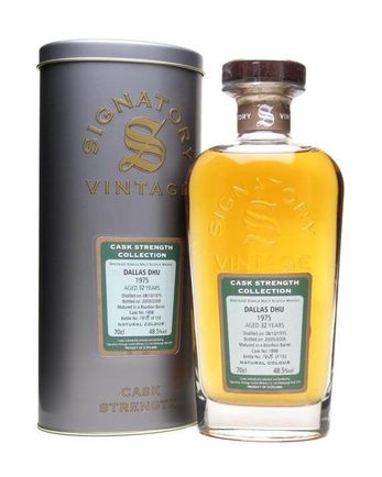 Dallas Dhu 1975 32 年 Bourbon Cask Signatory Cask Strength Collection