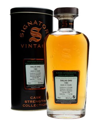 Dallas Dhu 1980 31 年 Cask #2106 Signatory Cask Strength Collection