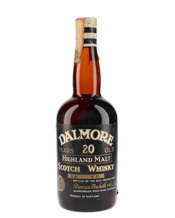 Dalmore 20 年 Bottled 1960s Brown Glass Black Label