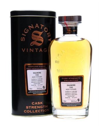 Dalmore 1990 19 年 Sherry Butt #9421 Signatory Cask Strength Collection