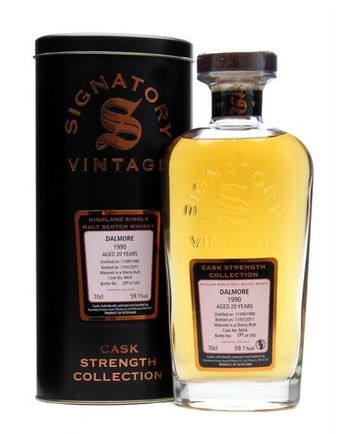 Dalmore 1990 20 年 Sherry Butt #9424 Signatory