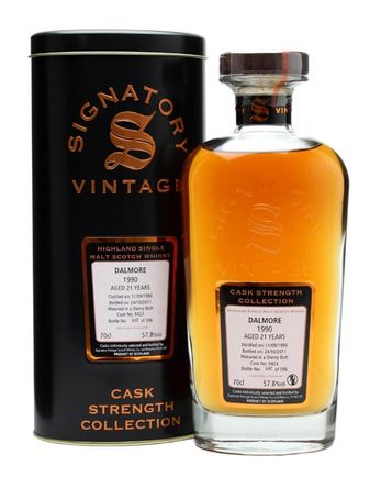 Dalmore 1990 21 年 Cask #9423 Signatory Cask Strength Collection
