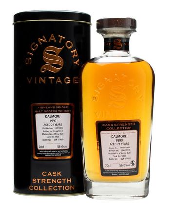 Dalmore 1990 21 年 Sherry Butt #9426 Signatory Cask Strength Collection
