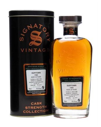 Dufftown 1984 26 年 Refill Sherry Butt #79 Signatory Cask Strength Collection