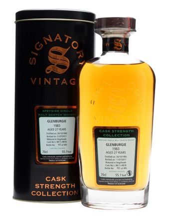 Glenburgie 1983 27 年 Casks #9817+8 Signatory Cask Strength Collection
