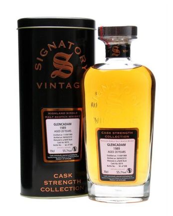 Glencadam 1989 20 年 Cask #6019 Signatory Cask Strength Collection
