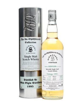 Glen Elgin 1995 17 年 Casks #1149+50 Signatory Un-Chillfiltered Collection