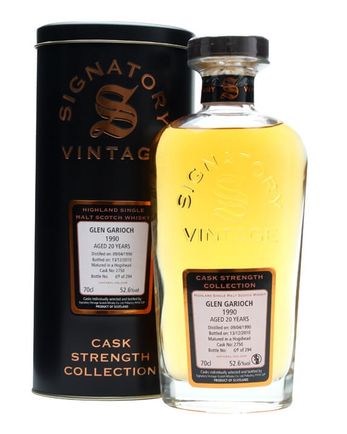 Glen Garioch 1990 20 年 Cask #2750 Signatory Cask Strength Collection