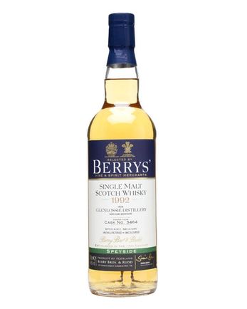 Glenlossie 1992 20 年 Cask #3464 Berry Bros and Rudd