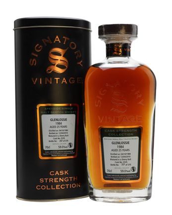 Glenlossie 1984 25 年 Sherry Butt #2535 Signatory Cask Strength Collection