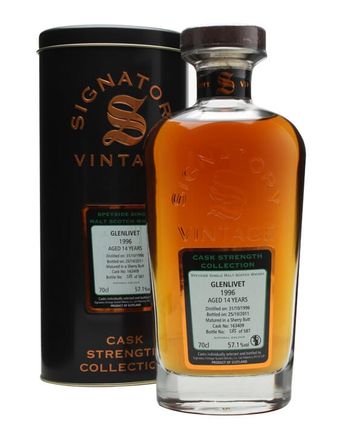 Glenlivet 1996 14 年 Cask #163409 Signatory Cask Strength Collection