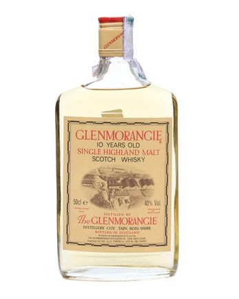 Glenmorangie 10 年 Flat Bottle Bottled 1990s