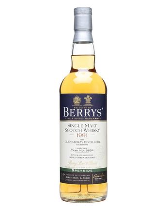 Glen Moray 1991 20 年 Cask #5654 Berry Bros and Rudd