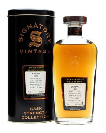 Cambus 1991 21 年 Refill Butt #55886 Signatory Cask Strength Collection