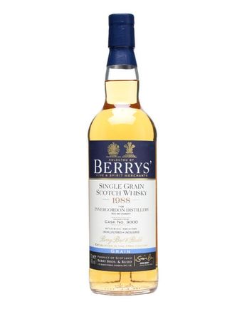 Invergordon 1988 24 年 Cask #9000 Berry Bros Berry Bros & Rudd